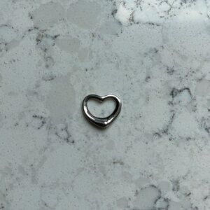 Tiffany & Co Elsa Peretti Heart Pendant, sterling, pre-loved, .5” x .5